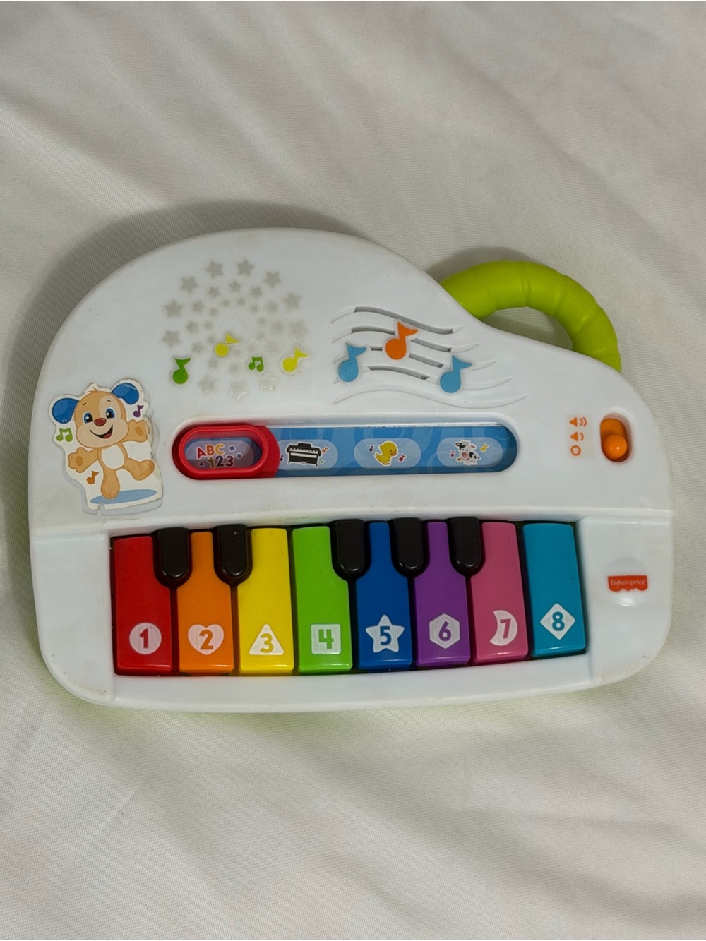 Fisher-Price Rainbow Piano Toy - Multicolor Musical Keyboard